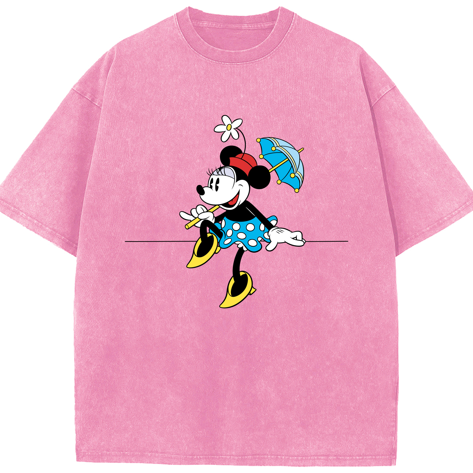（画像用） ミッキーマウス Mickey Mouse 綿100% ヴィンテージ風 半袖Tシャツ（フロントプリント）